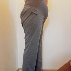 Gray Maternity Dress Pants Petite XL